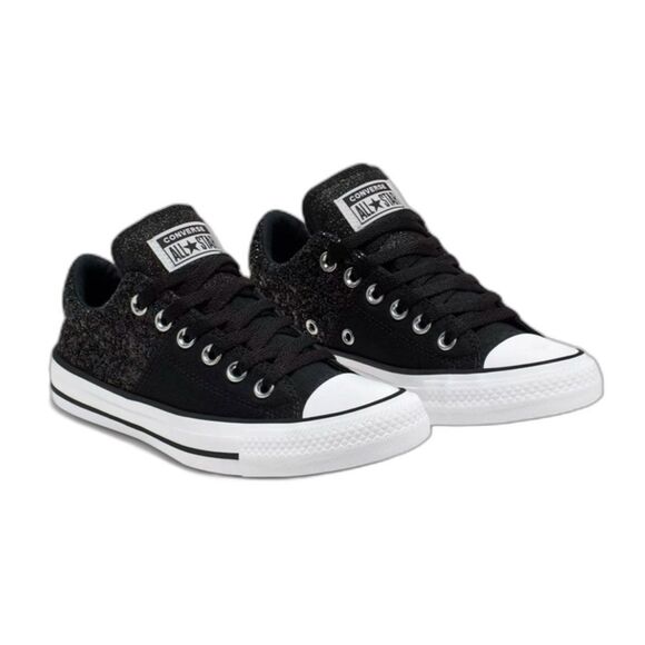 CONVERSE All Star Madison glitter chunky low top sneakers black sparkle 9.5 EUC - Picture 1 of 14